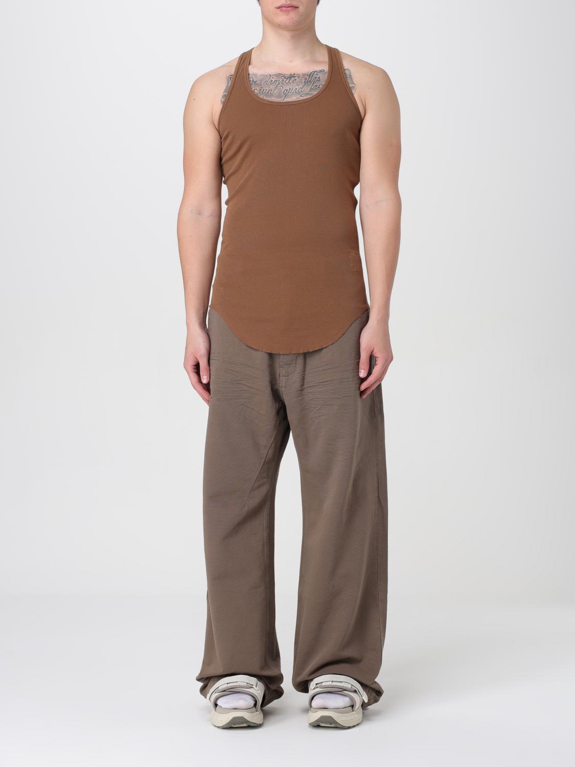 RICK OWENS DRKSHDW TANK TOP: Tank top men Drkshdw, Brown - Img 1