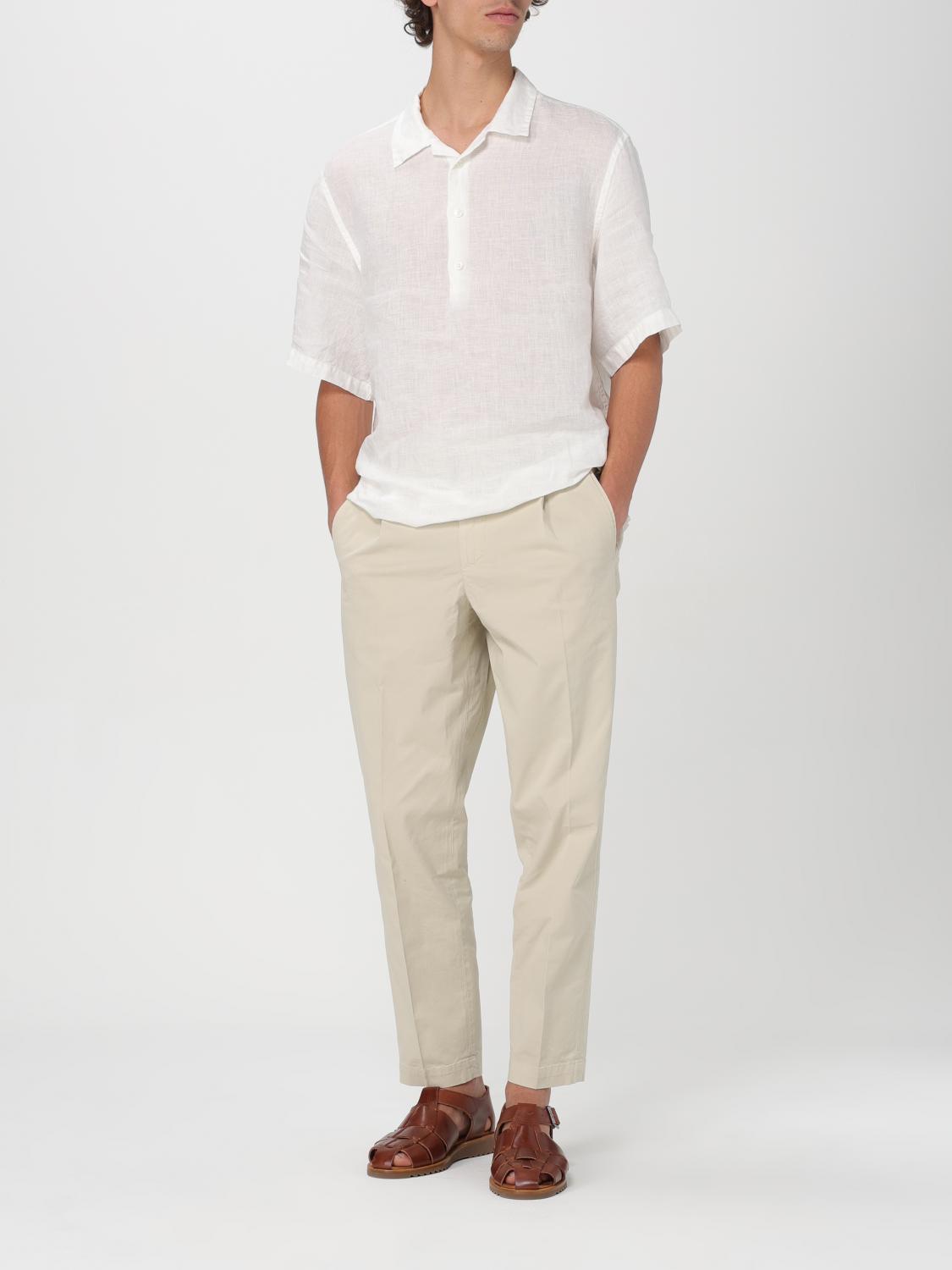 BARENA CAMICIA: Camicia Mola Barena in lino , Bianco - Img 2