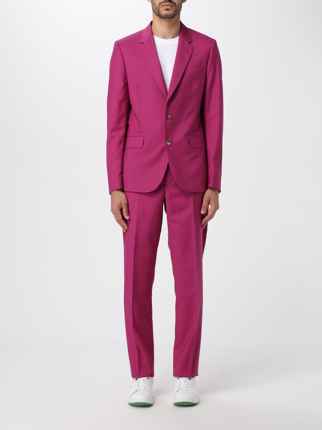 Paul Smith メンズスーツ グレーンチェック柄（グレー✖️ピンク）Lサイズ Paul Smith スーツ メンズ - ピンク | M1R1457M00002 | GIGLIO.COM