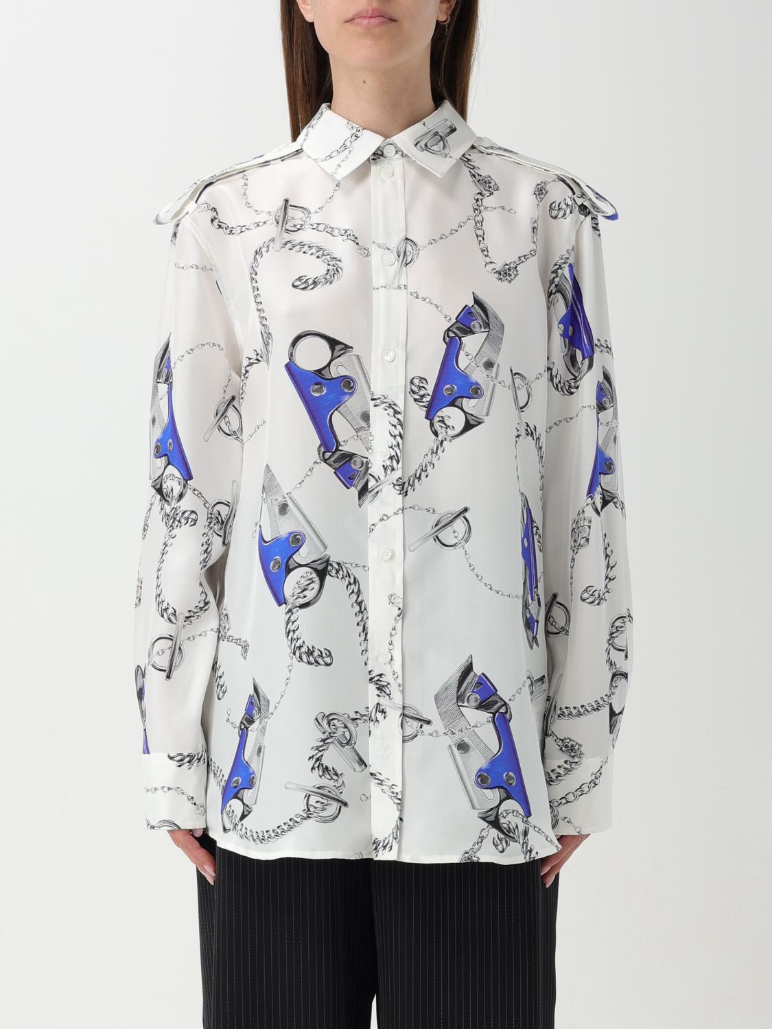 BURBERRY CAMISA: Camiseta mujer Burberry, Azul Oscuro - Img 1