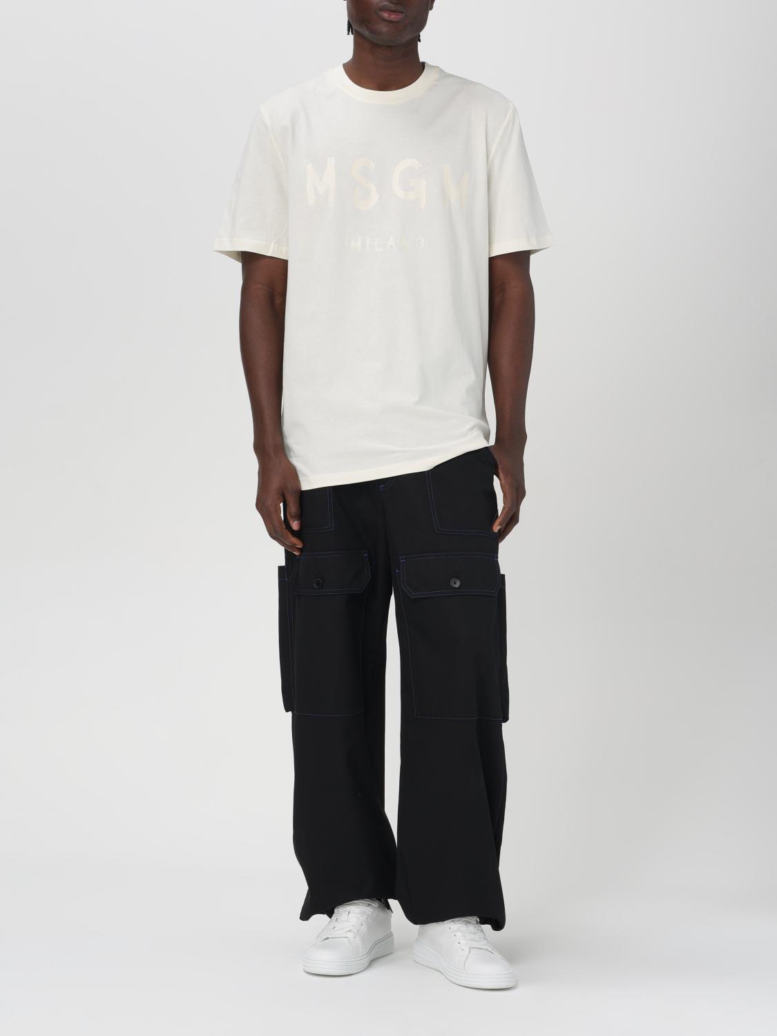 MSGM 裤子: 裤子 男士 MSGM, 黑色 - Img 2