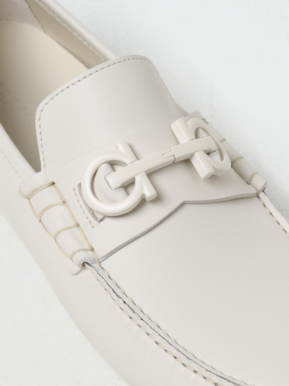 FERRAGAMO LOAFERS: Loafers men Ferragamo, White - Img 4