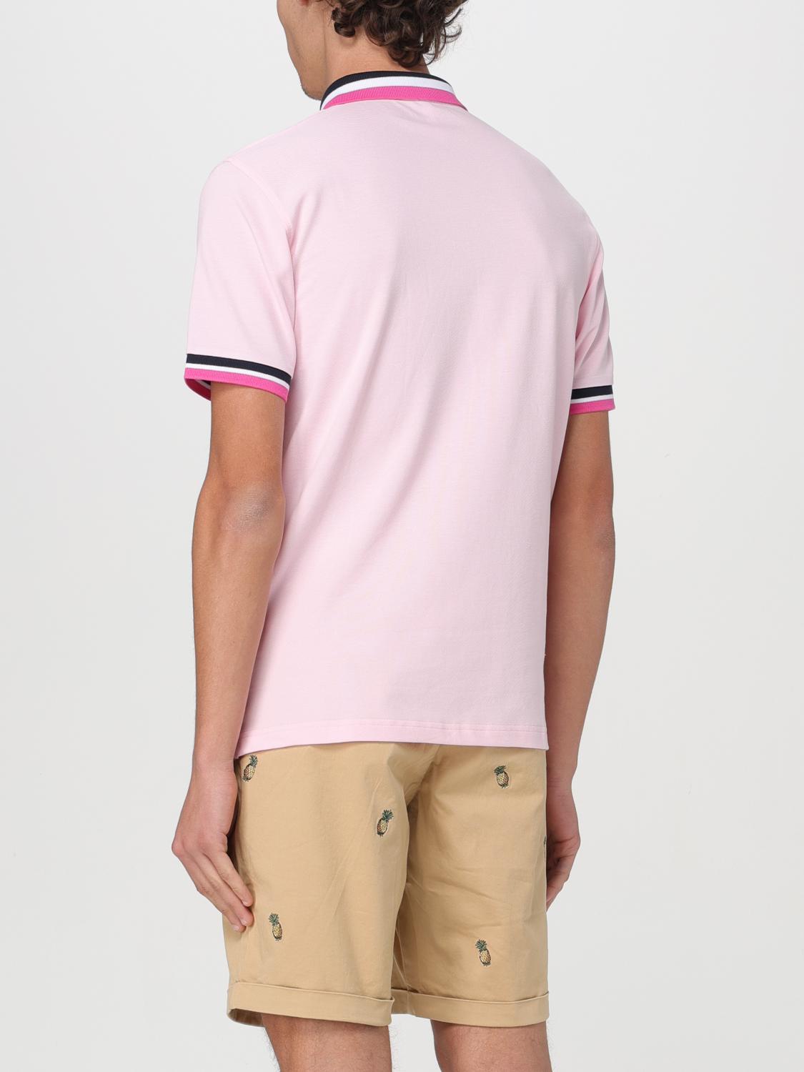 SUN68 POLO: Polo Sun 68 in cotone con logo , Ciclamino - Img 2