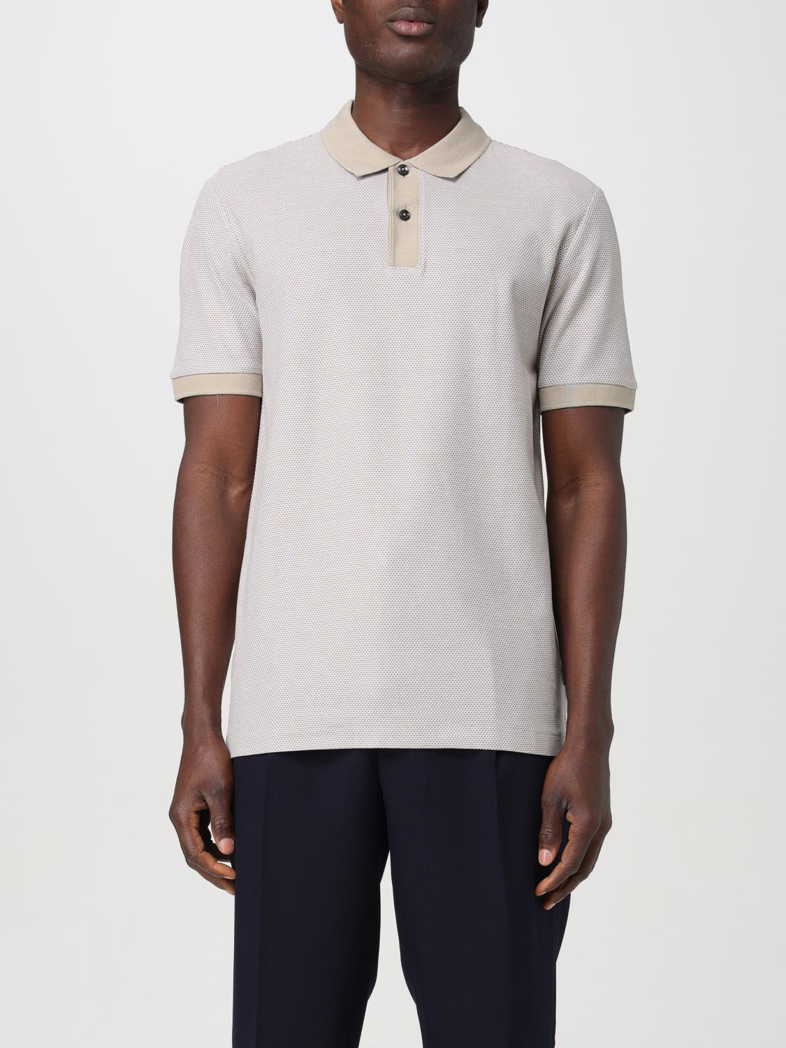 BOSS POLO: Polo Boss in cotone , Beige - Img 1