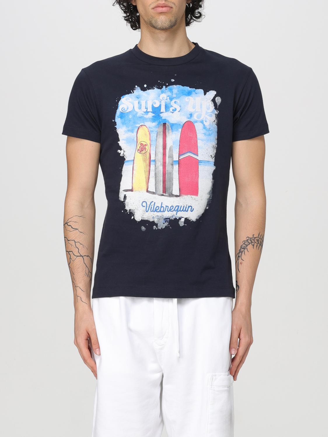 VILEBREQUIN T-SHIRT: T-shirt Vilebrequin in cotone con stampa grafica , Blue - Img 1