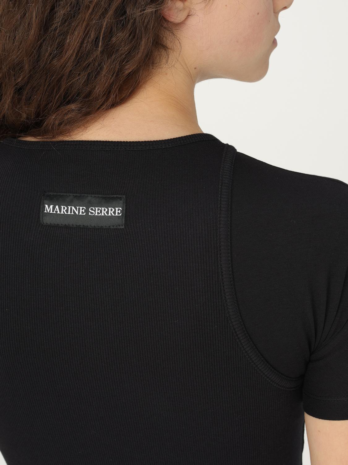 MARINE SERRE BODY: Body mujer Marine Serre, Negro - Img 5