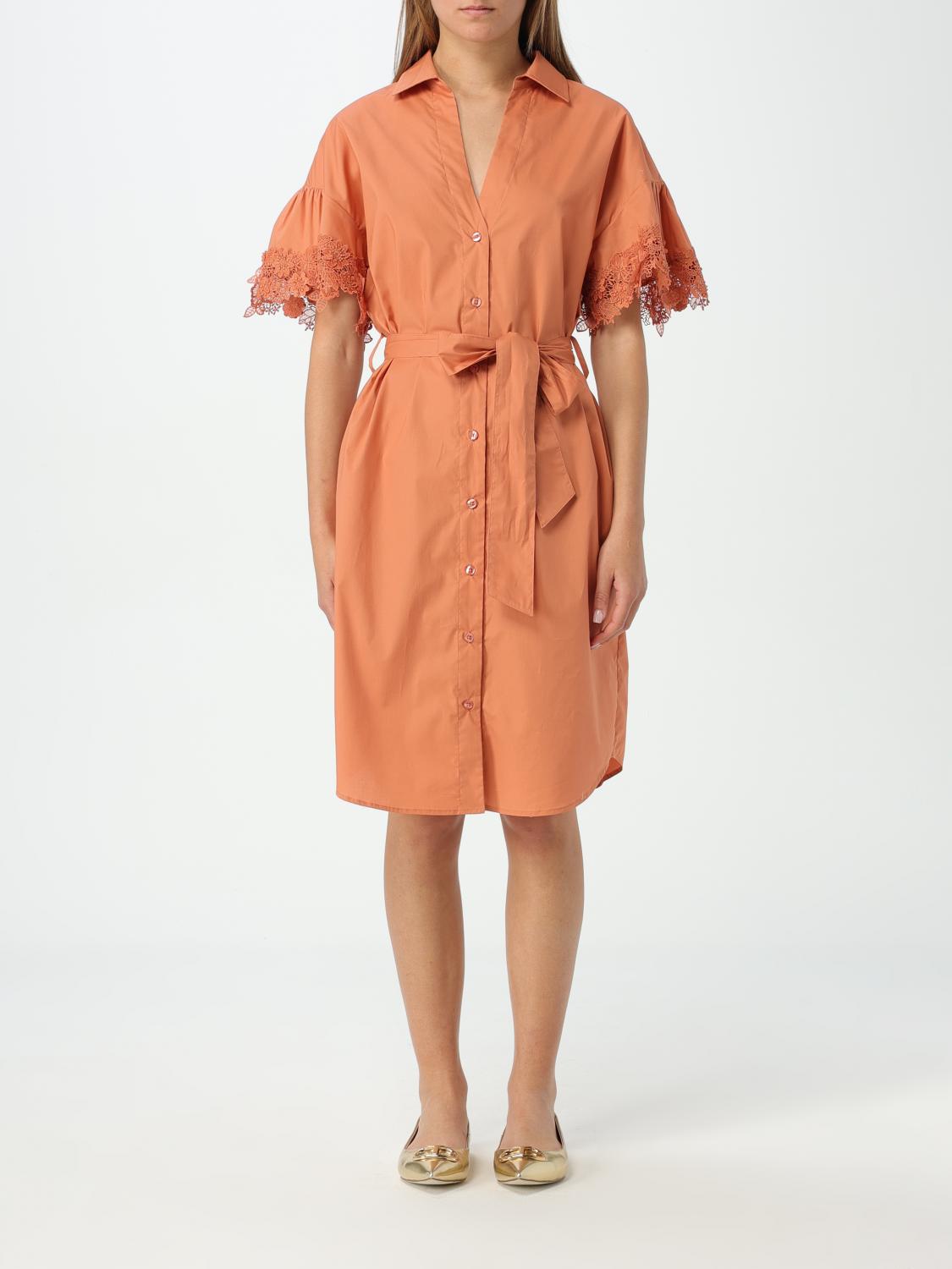 TWINSET VESTIDO: Vestido mujer Twinset, Naranja - Img 1