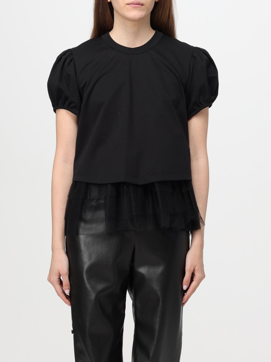 T-shirt woman Noir Kei Ninomiya