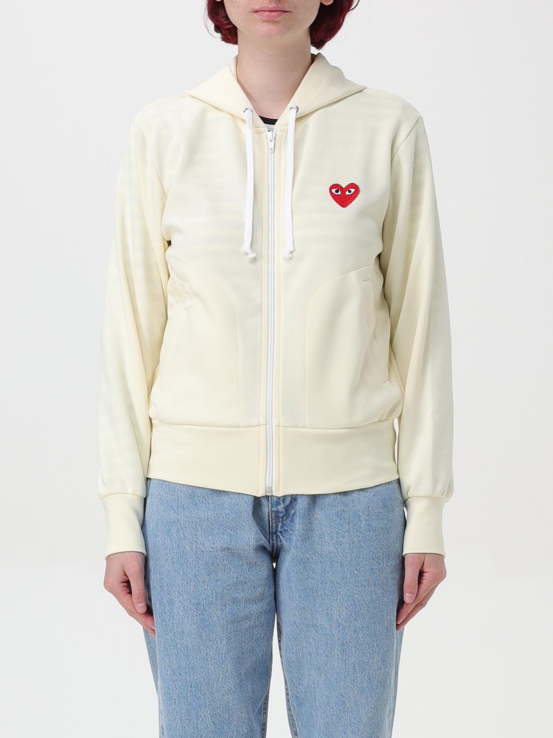 COMME DES GARÇONS PLAY SUDADERA: Sudadera mujer Comme Des Garçons Play, Blanco - Img 1