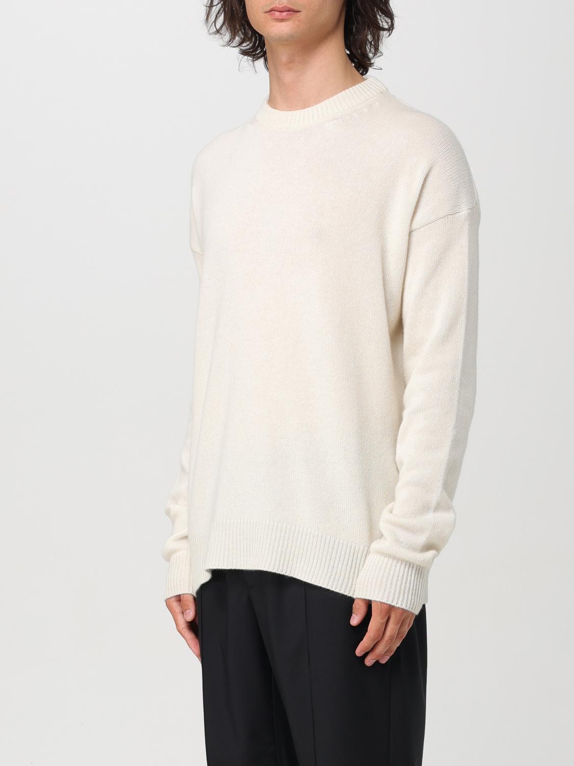 Jil Sander ドライバーズニット ホワイト 42 カシミア100 Jil Sander Outlet: Sweater men - White | J21GP0028J13208 | GIGLIO.COM
