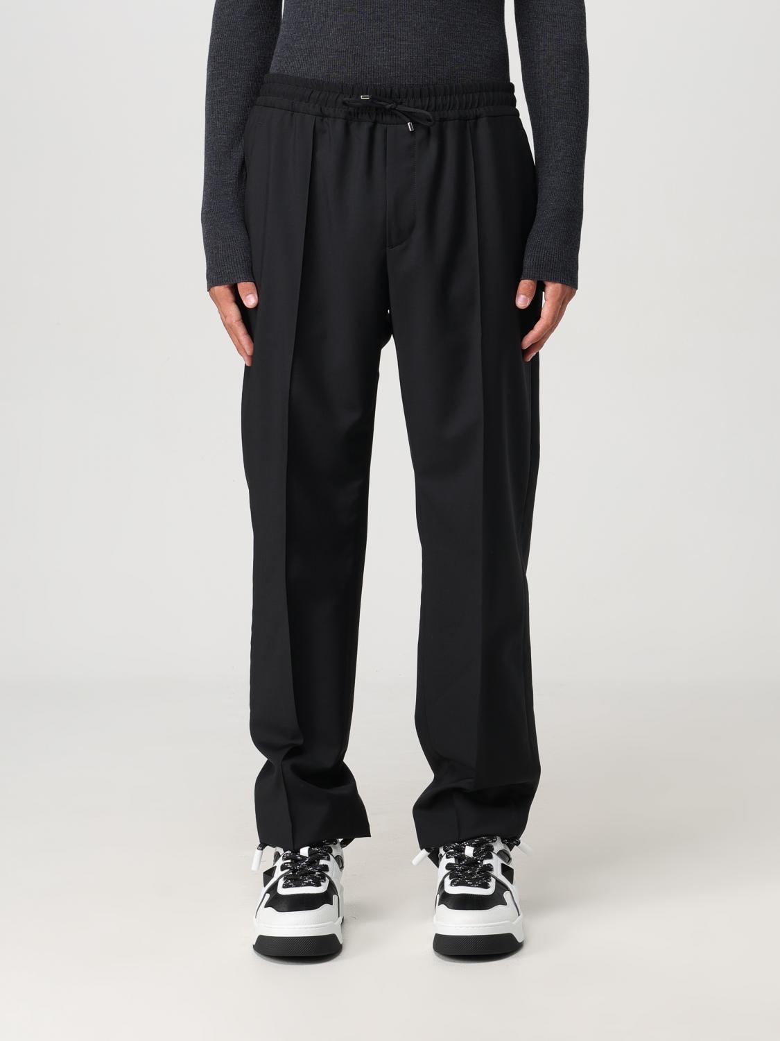 VALENTINO PANTALONI: Pantalone con coulisse Valentino in misto lana , Nero - Img 1