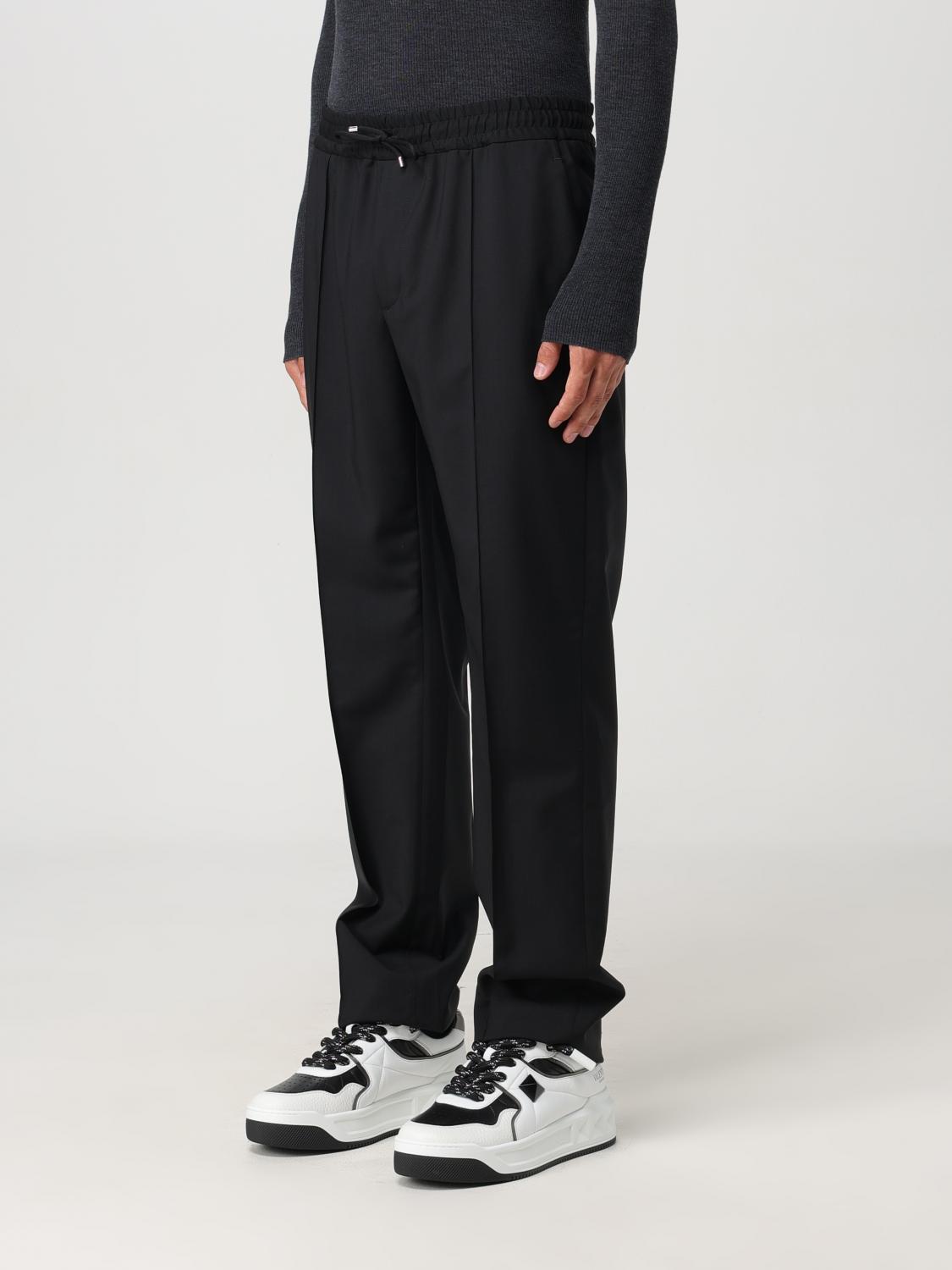 VALENTINO PANTALONI: Pantalone con coulisse Valentino in misto lana , Nero - Img 4