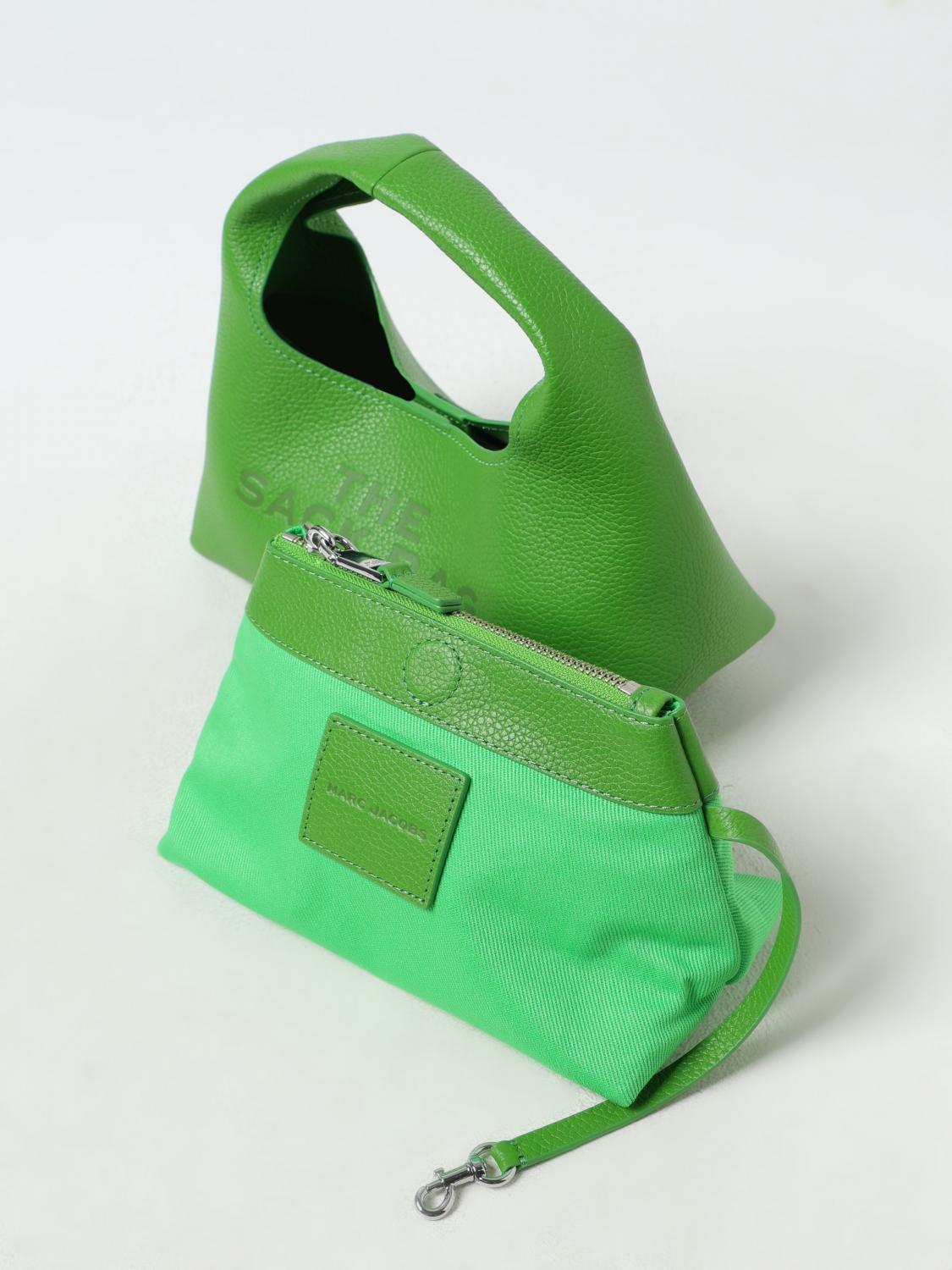 MARC JACOBS BORSA A MANO: Borsa The Sac Bag Marc Jacobs in pelle a grana , Kiwi - Img 3