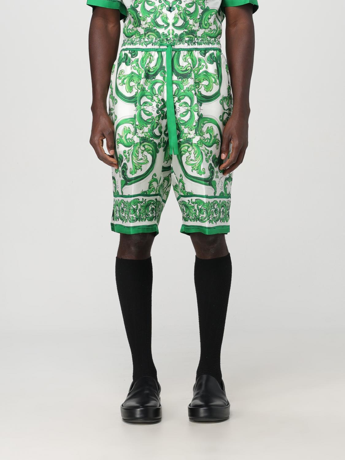 DOLCE & GABBANA SHORTS: Short men Dolce & Gabbana, Green - Img 1