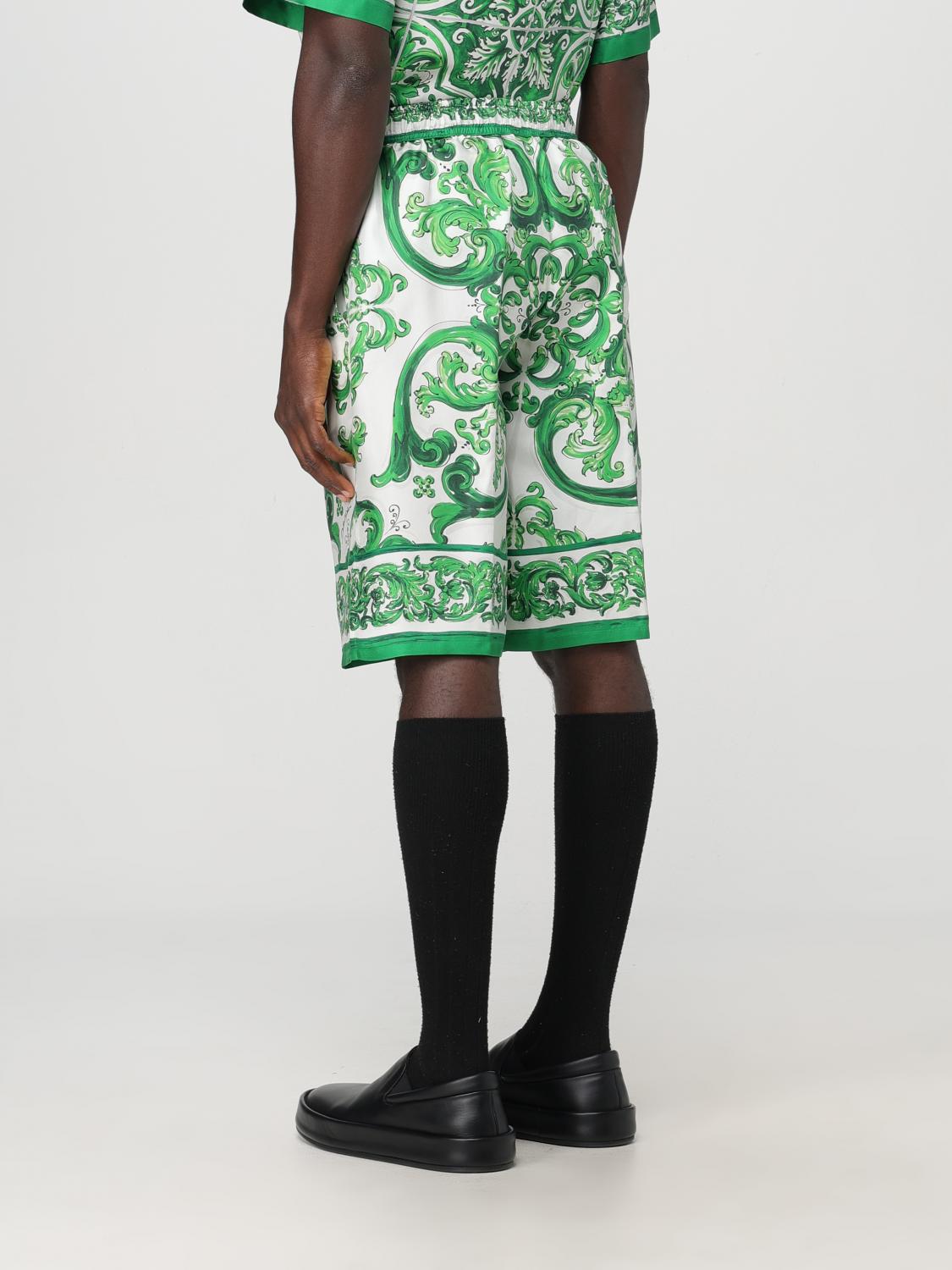 DOLCE & GABBANA SHORTS: Short men Dolce & Gabbana, Green - Img 3