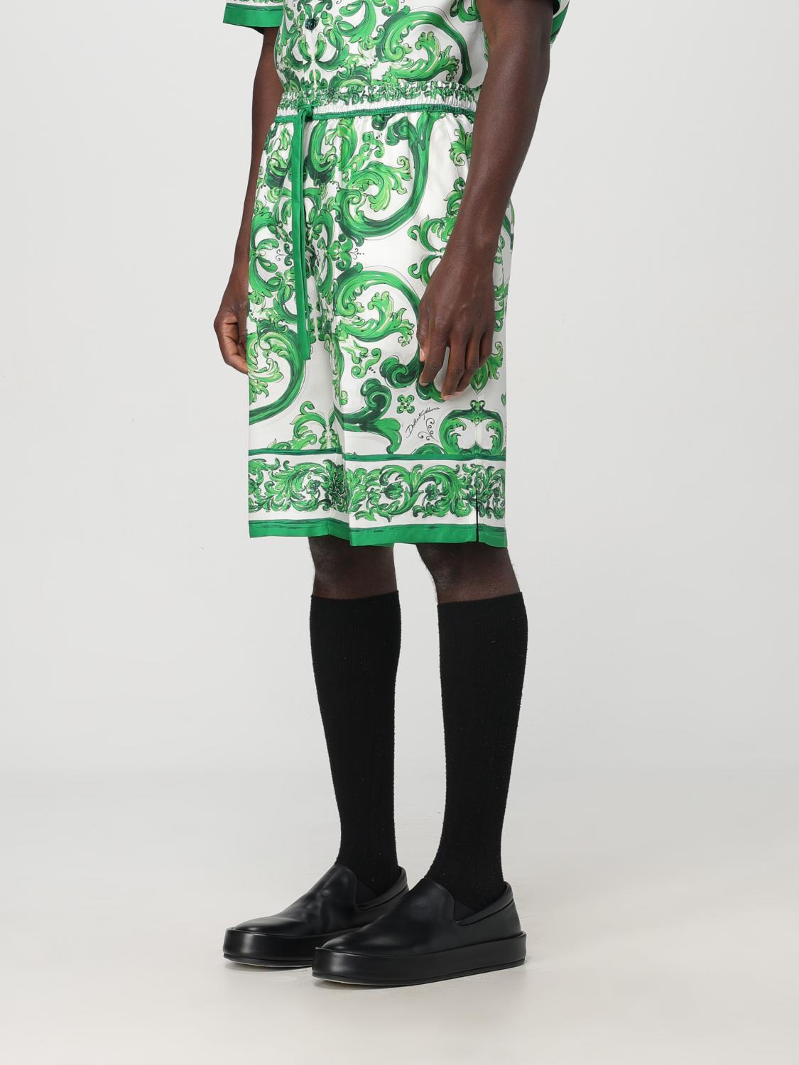 DOLCE & GABBANA SHORTS: Short men Dolce & Gabbana, Green - Img 4
