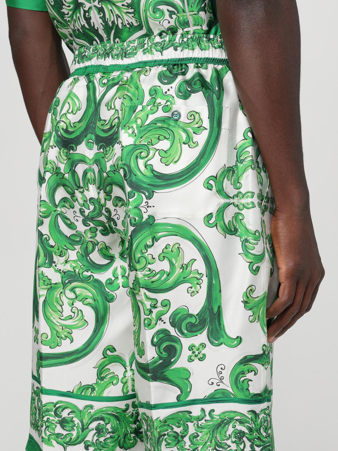 DOLCE & GABBANA SHORTS: Short men Dolce & Gabbana, Green - Img 5
