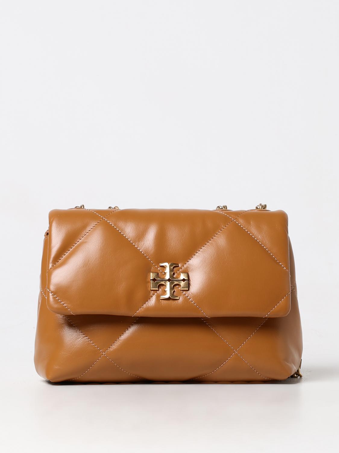 TORY BURCH MINITASCHE: Kira Tasche aus gestepptem Nappaleder Tory Burch, Braun - Img 1