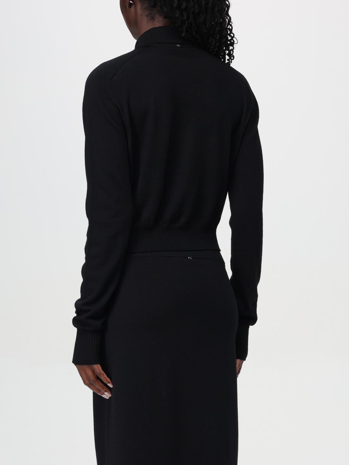 SPORTMAX CÁRDIGAN: Jersey mujer Sportmax, Negro - Img 3