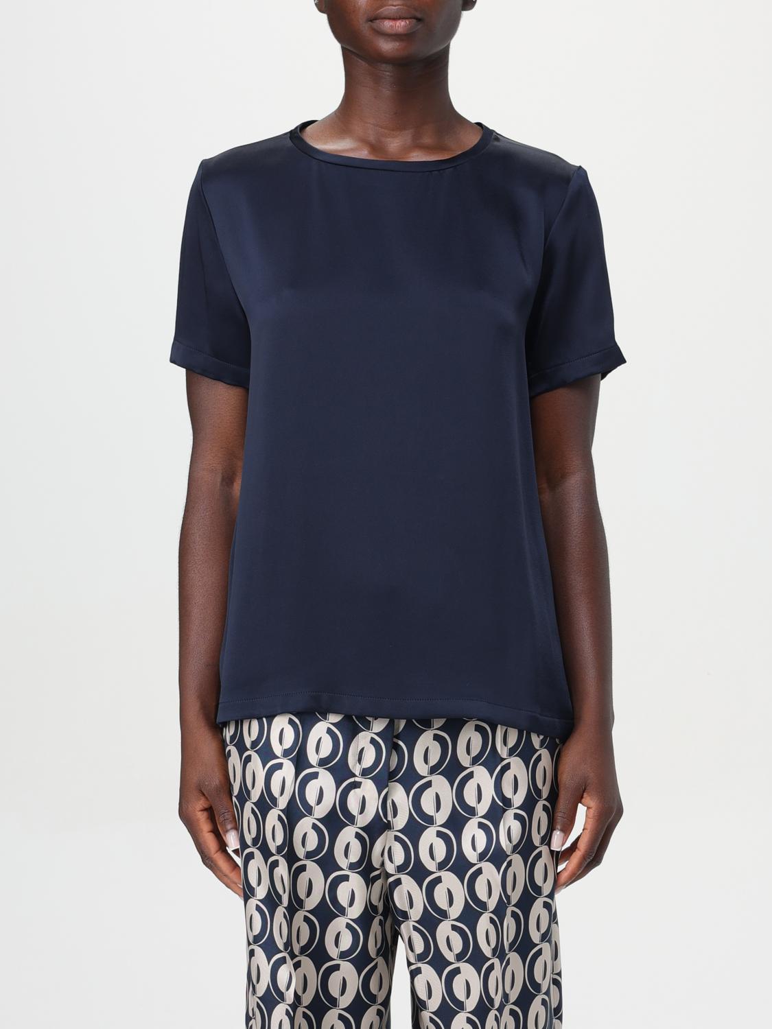 'S MAX MARA T-SHIRTS: T-shirt basic Rebecca 's Max Mara, Blue - Img 1