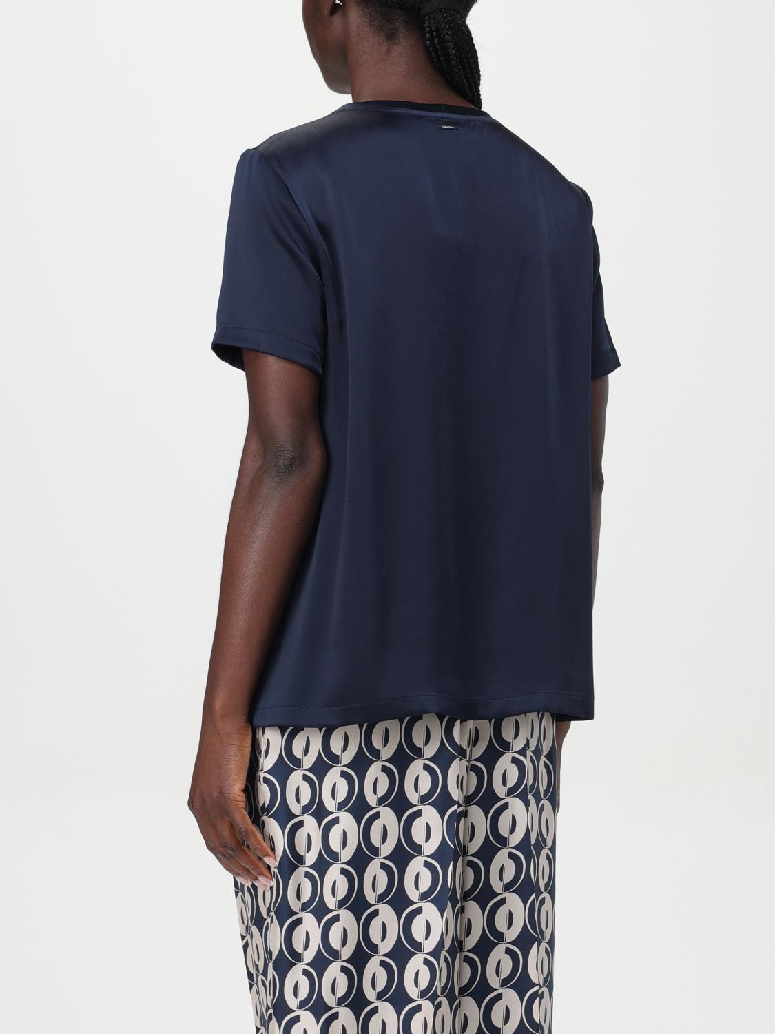 'S MAX MARA T-SHIRTS: T-shirt basic Rebecca 's Max Mara, Blue - Img 3
