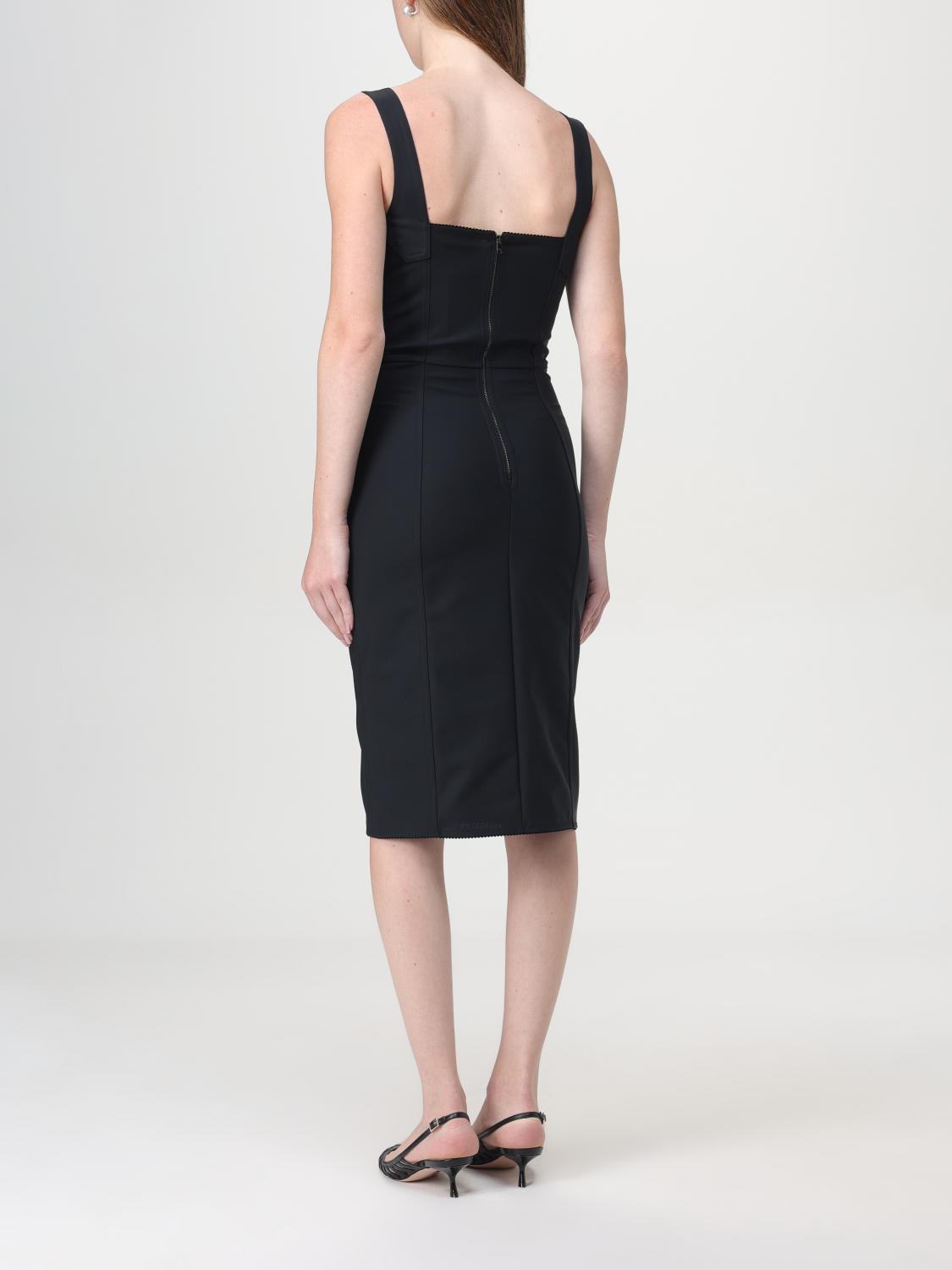 black dress cardigan Dolce & Gabbana Black Lace Corset Dress – Treasures of NYC main image 0