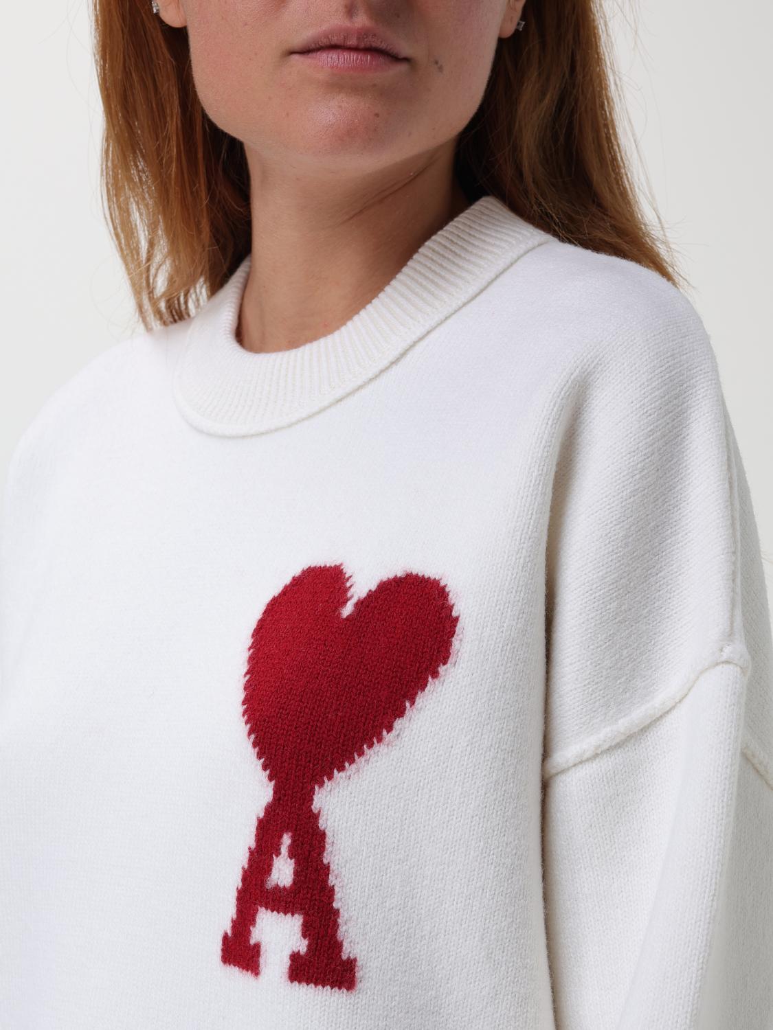 AMI PARIS JERSEY: Jersey mujer Ami Paris, Blanco - Img 3