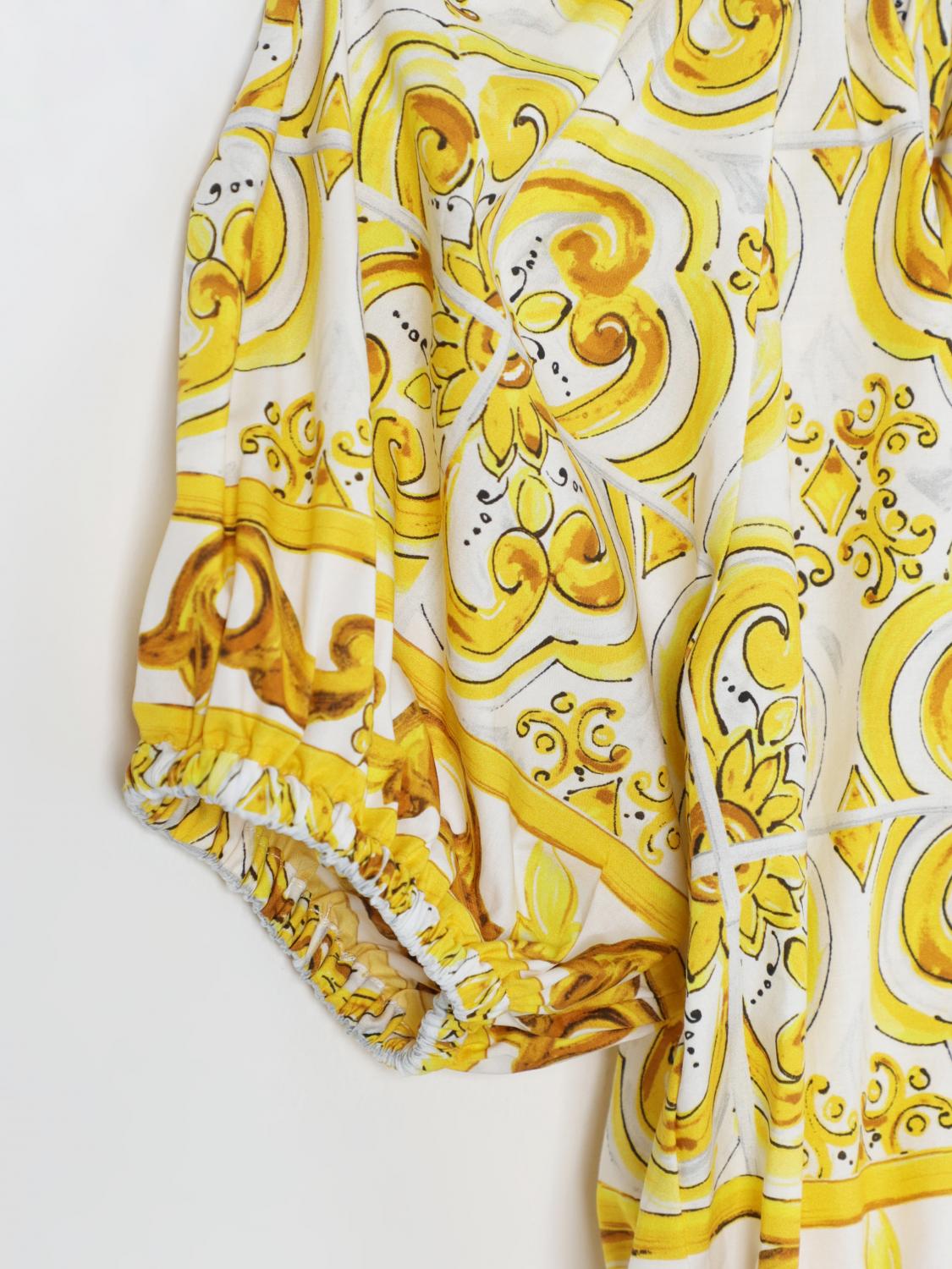 DOLCE & GABBANA TOP: Top kinder Dolce & Gabbana, Gelb - Img 3