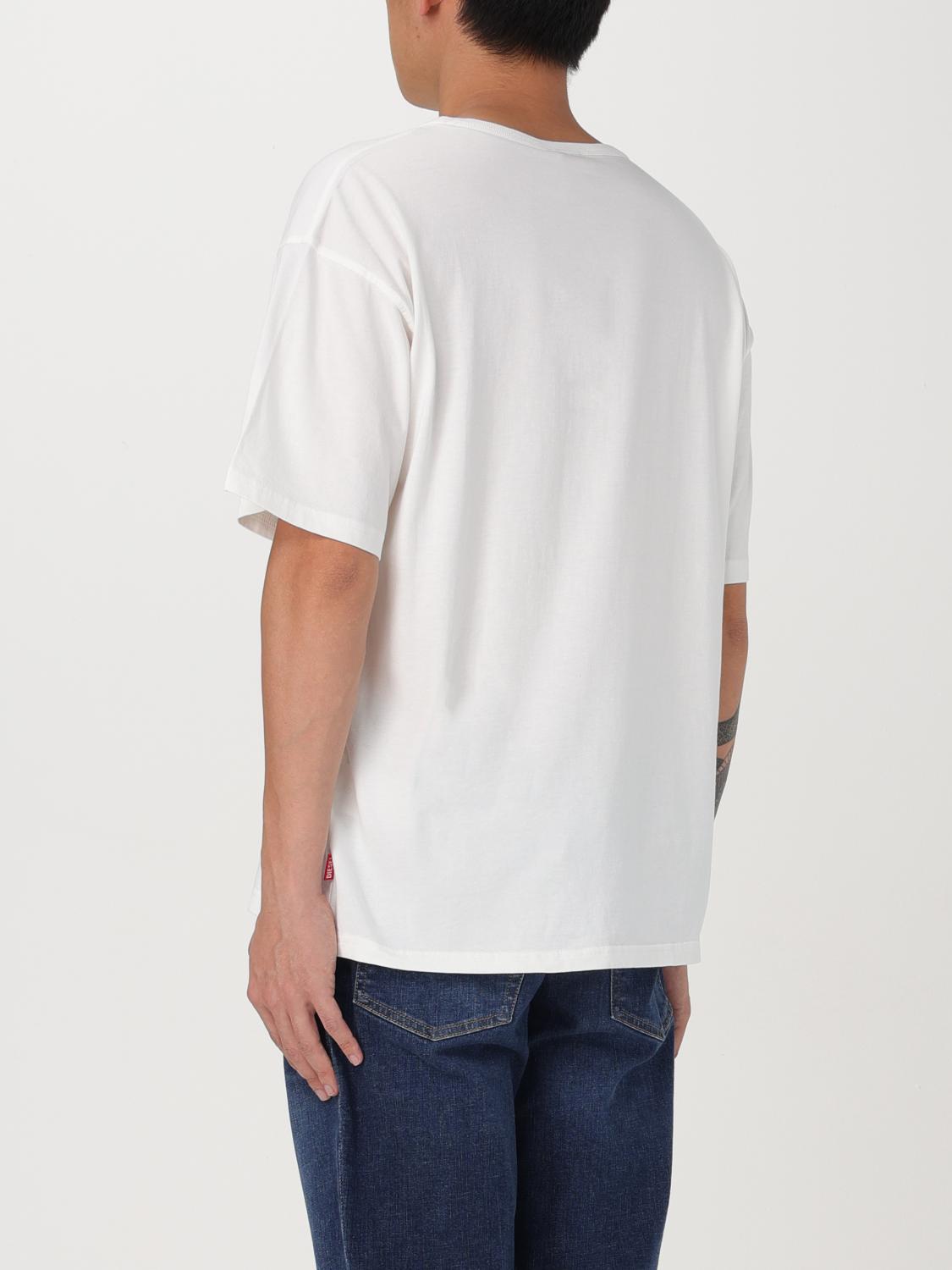 DIESEL T-SHIRT: T-shirt men Diesel, White - Img 3