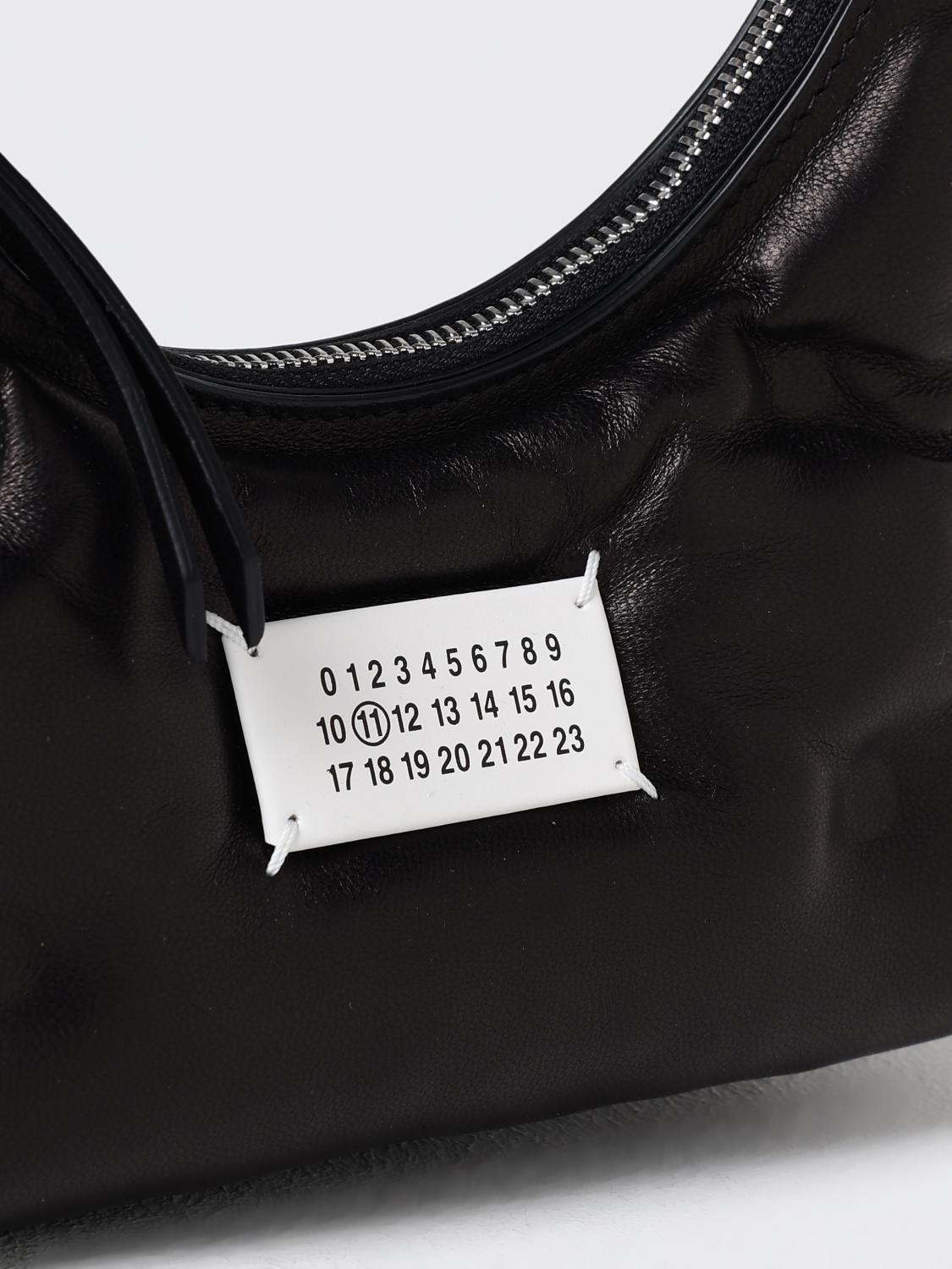 MAISON MARGIELA BORSA A TRACOLLA: Borsa Glam Slam Maison Margiela in nappa capitonnè , Nero - Img 4