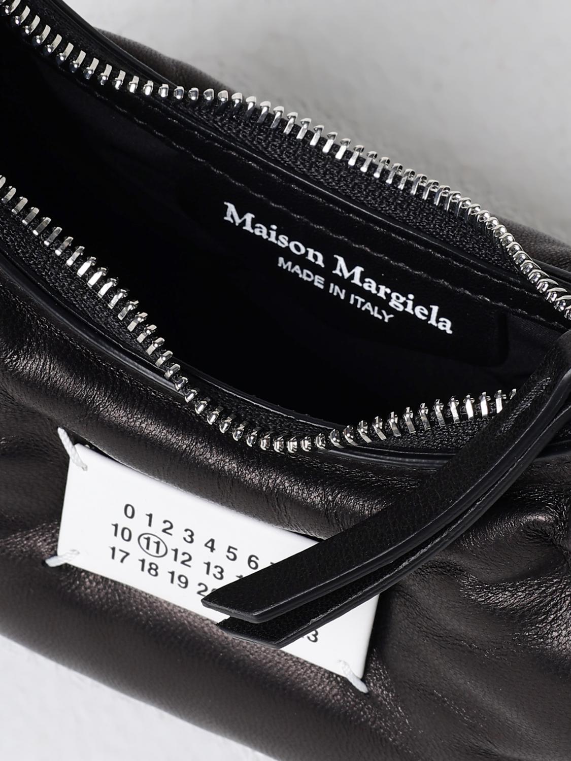 MAISON MARGIELA BORSA A TRACOLLA: Borsa Glam Slam Maison Margiela in nappa capitonnè , Nero - Img 5