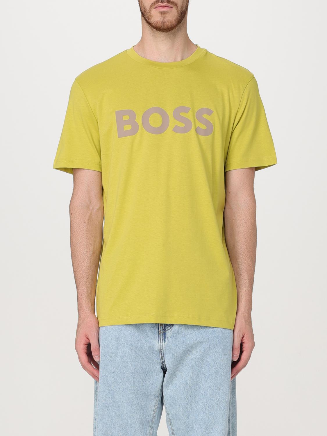 Giglio T-shirt in cotone con logo Boss