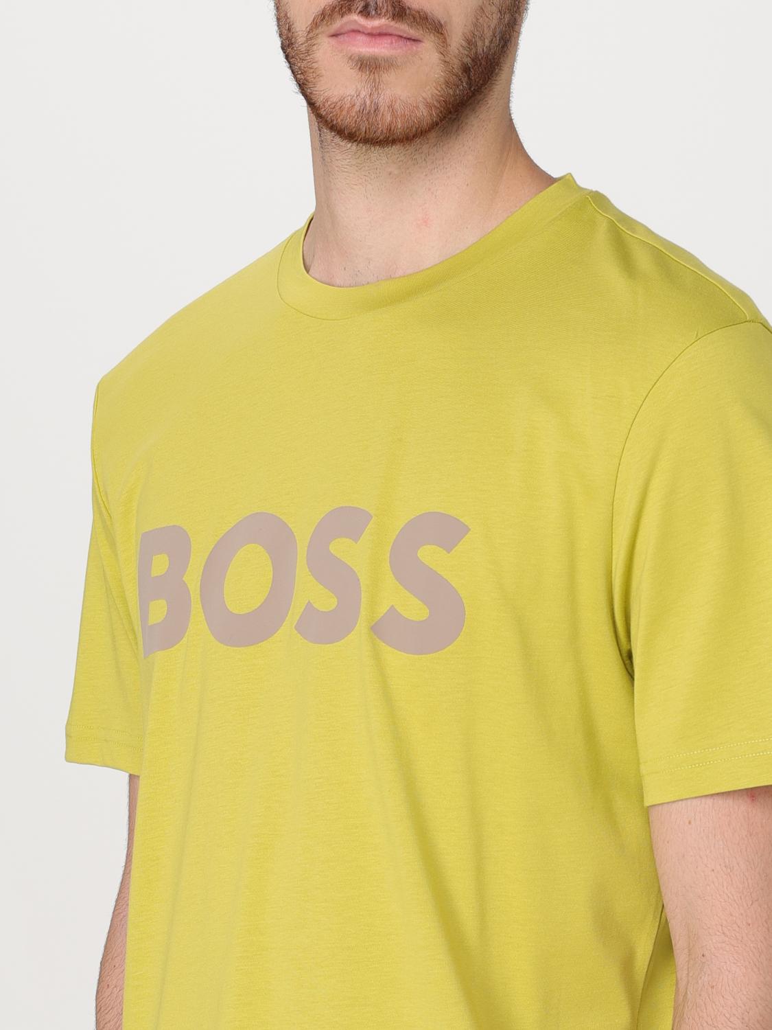 BOSS CAMISETA: Camiseta hombre Boss, Amarillo - Img 3