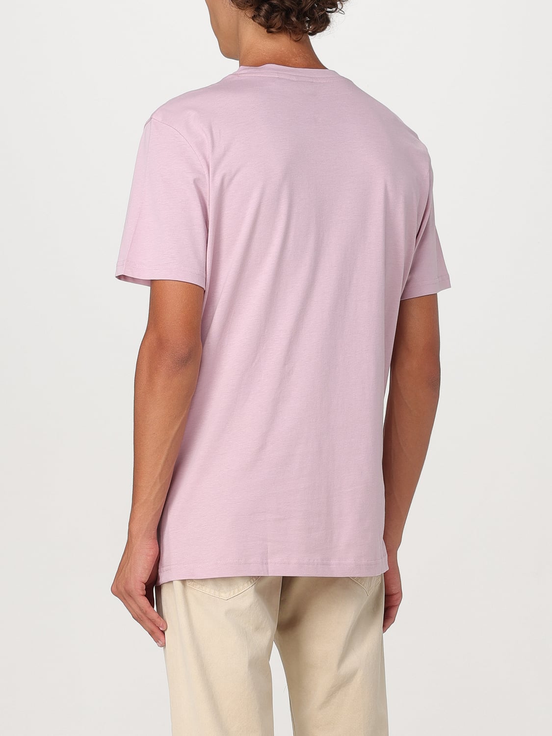 BOSS CAMISETA: Camiseta Boss de algodón con logo, Rosa - Img 2