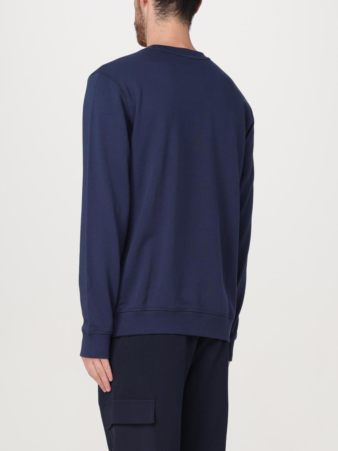 BOSS JERSEY: Jersey Boss de algodón con cuello redondo, Azul Oscuro - Img 2