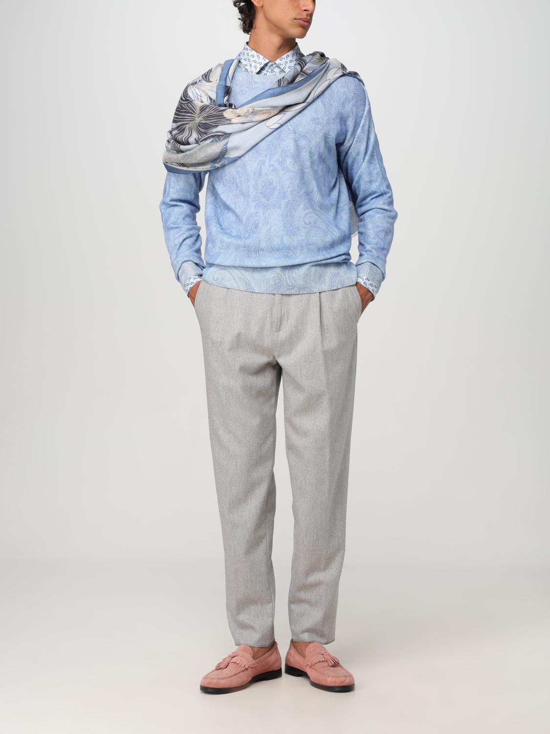 ETRO CAMICIA: Camicia Etro in popeline di cotone con Paisley all over , Blue - Img 2