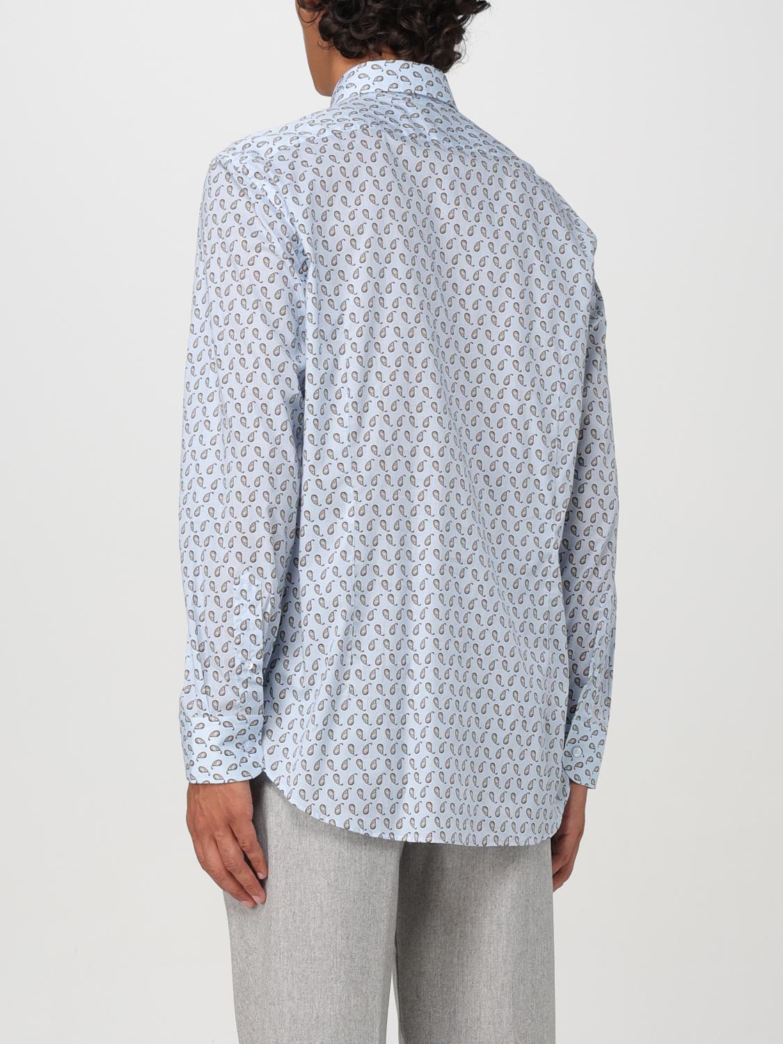 ETRO CAMICIA: Camicia Etro in popeline di cotone con Paisley all over , Blue - Img 3