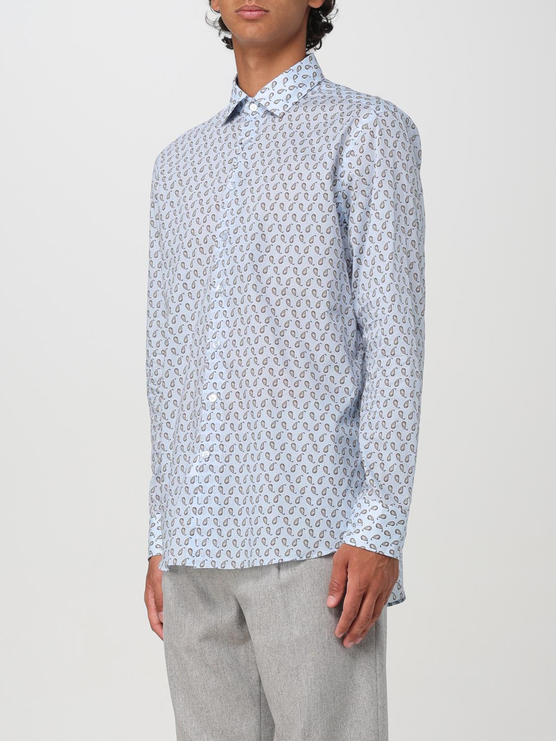 ETRO CAMICIA: Camicia Etro in popeline di cotone con Paisley all over , Blue - Img 4