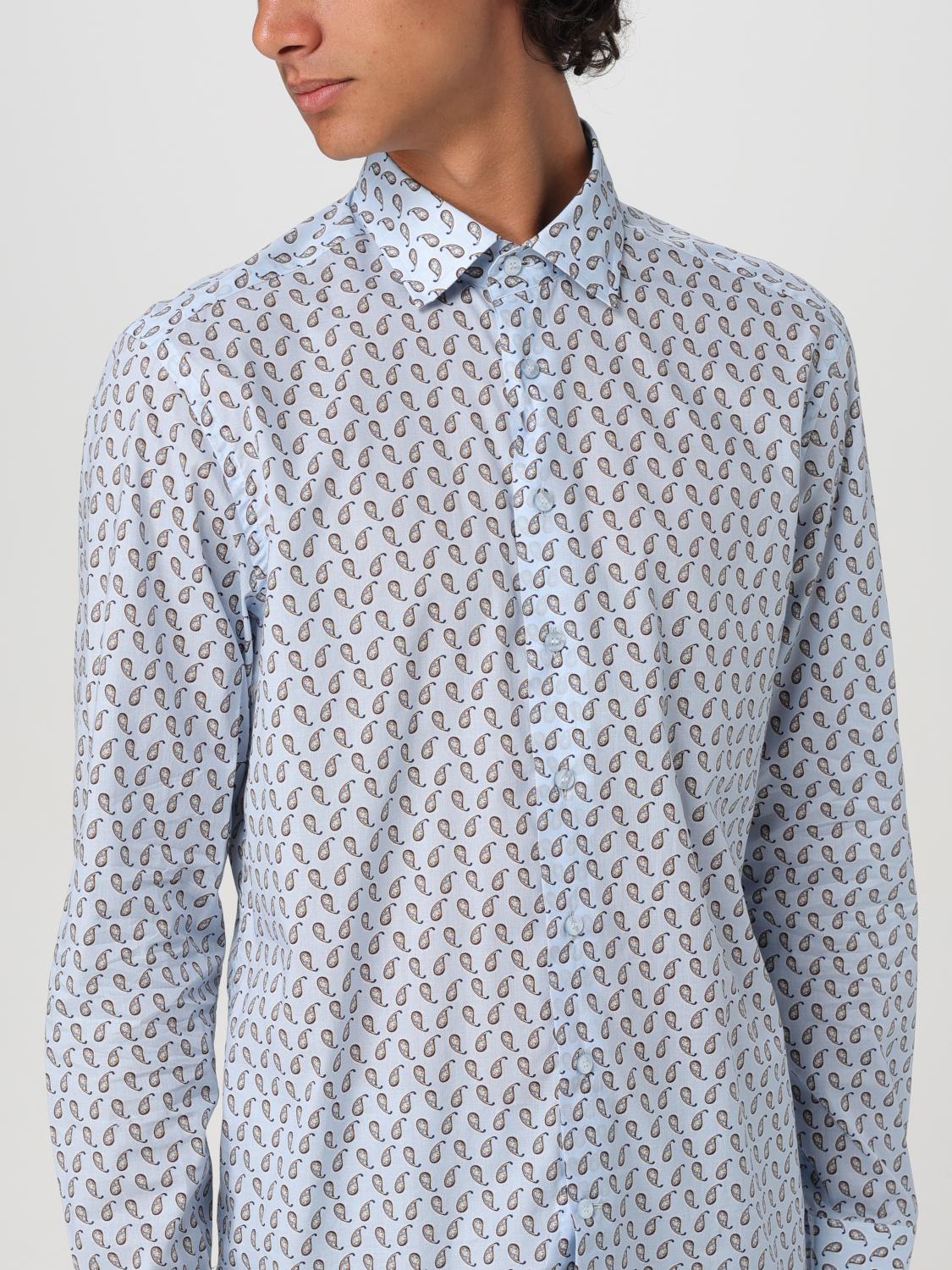 ETRO CAMICIA: Camicia Etro in popeline di cotone con Paisley all over , Blue - Img 5