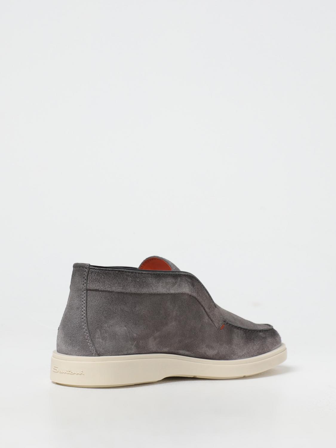 SANTONI DESERT BOOTS: Mokassins herren Santoni, Grau - Img 3