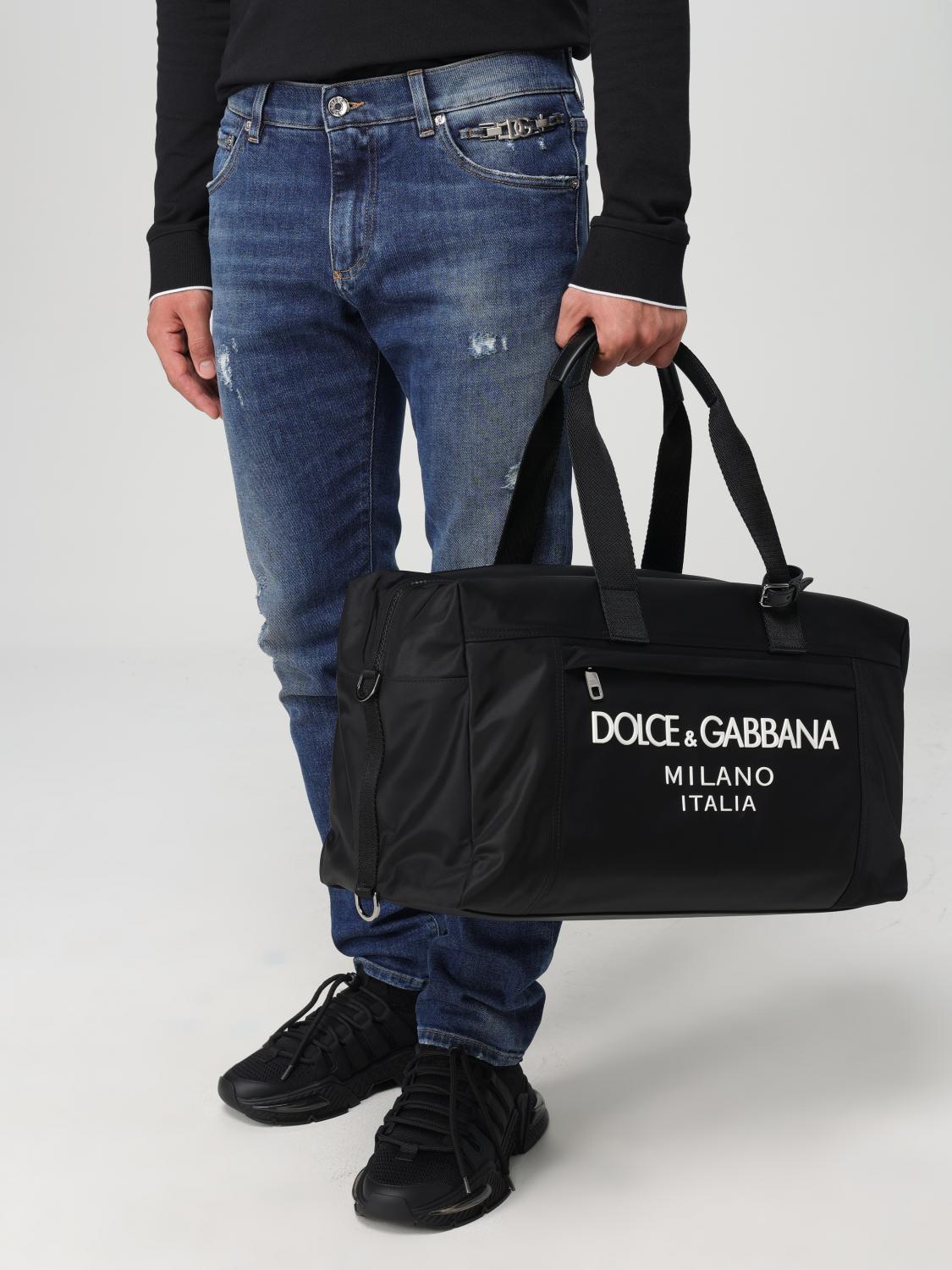 DOLCE & GABBANA VALIGIA: Borsone Dolce & Gabbana in nylon , Nero - Img 2
