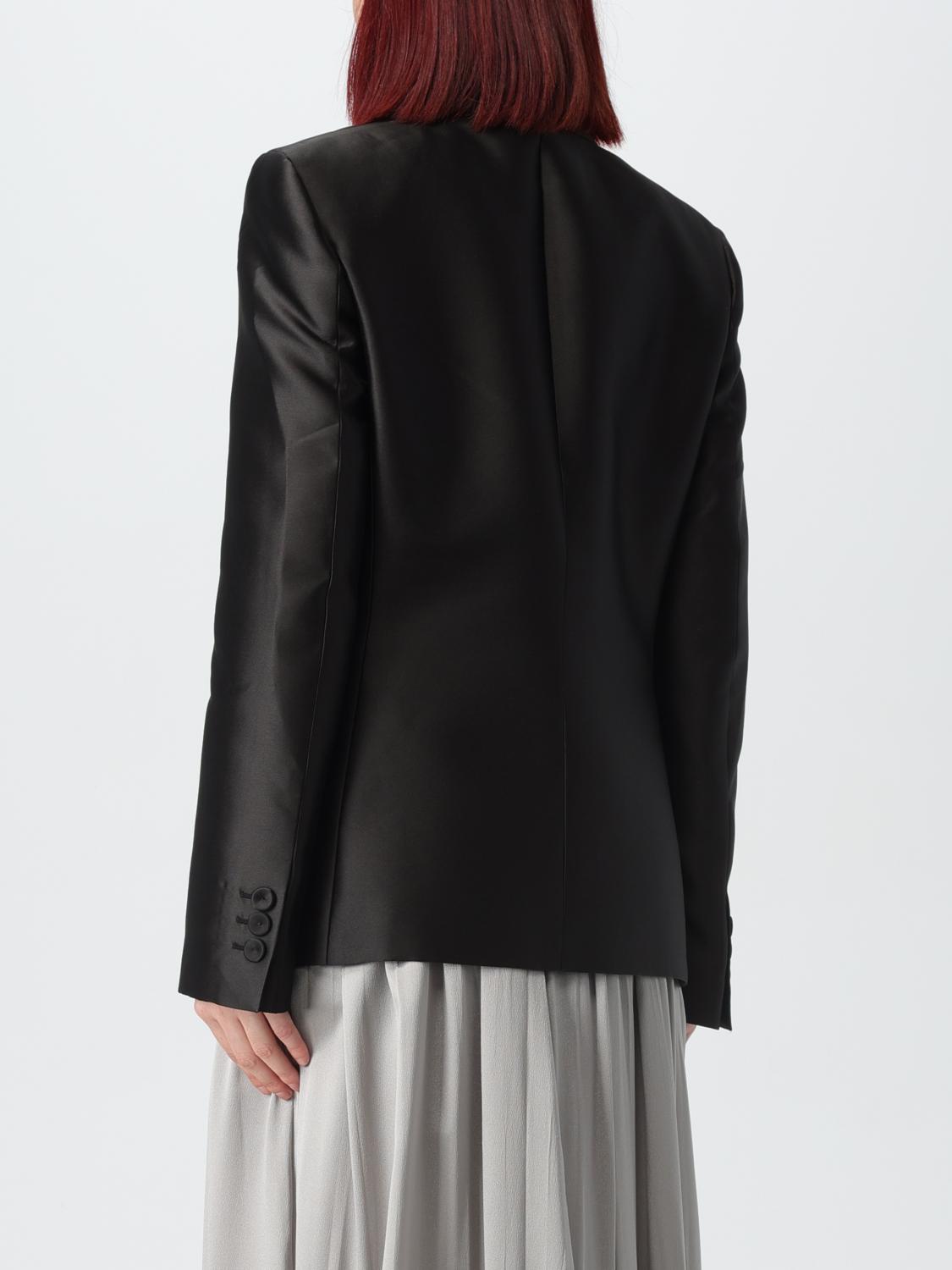 ALBERTA FERRETTI GIACCA: Blazer Alberta Ferretti in raso di misto seta , Nero - Img 3