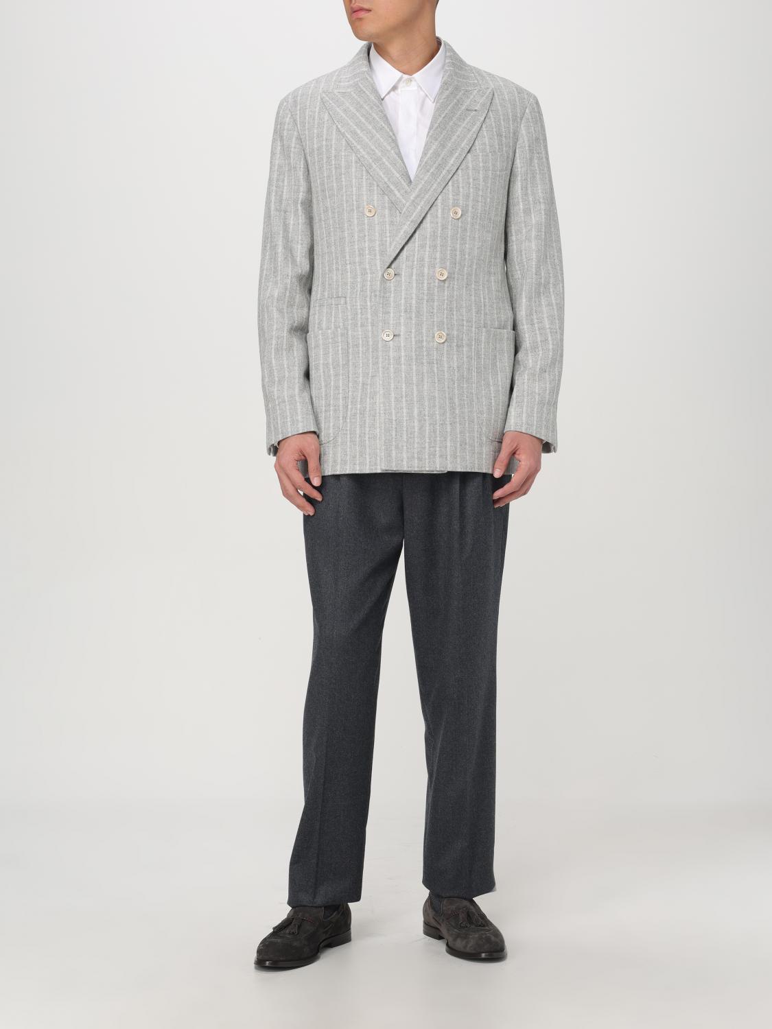 BRUNELLO CUCINELLI BLAZER: Suit men Brunello Cucinelli, Grey - Img 2