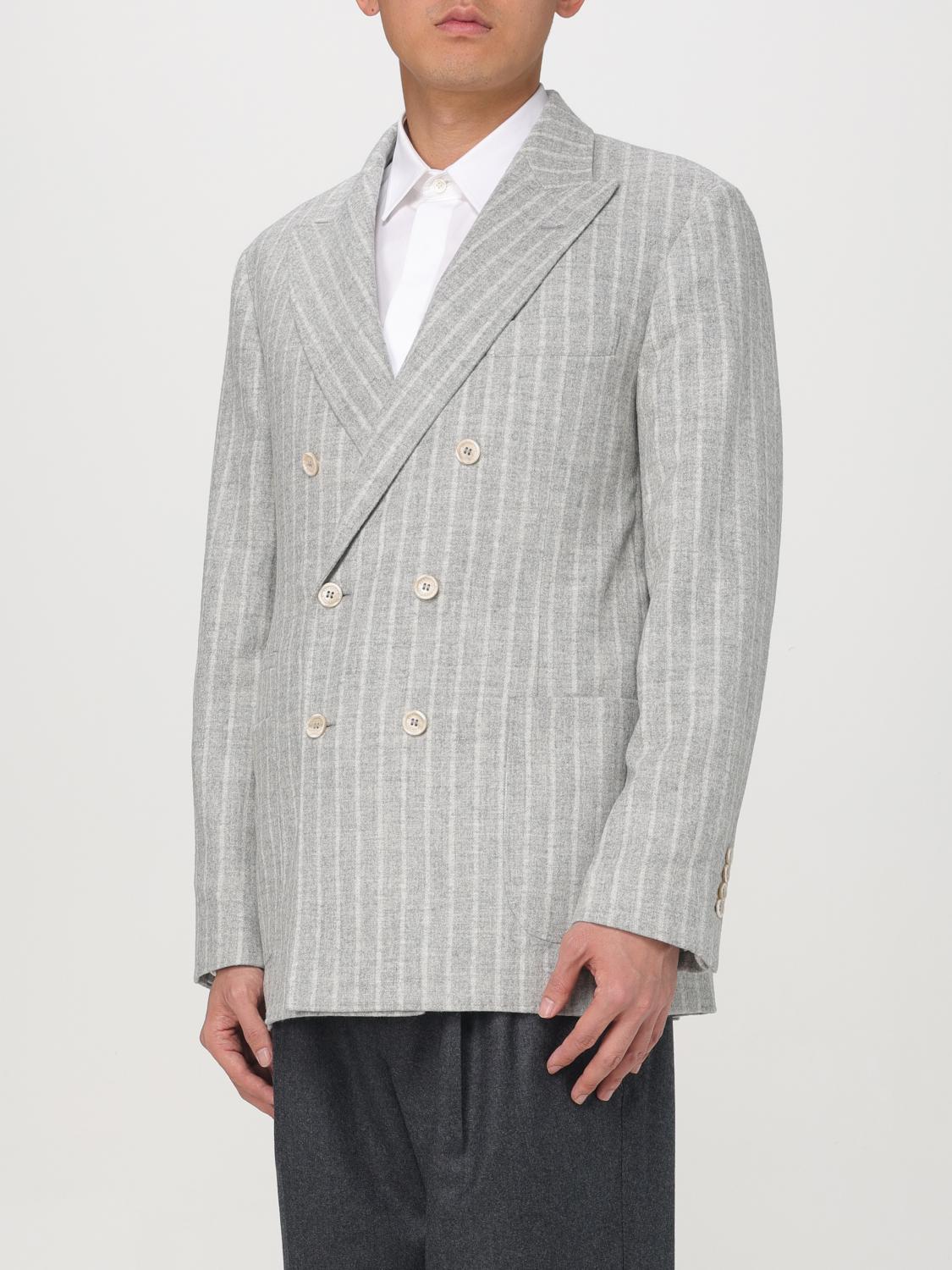 BRUNELLO CUCINELLI BLAZER: Anzug herren Brunello Cucinelli, Grau - Img 4