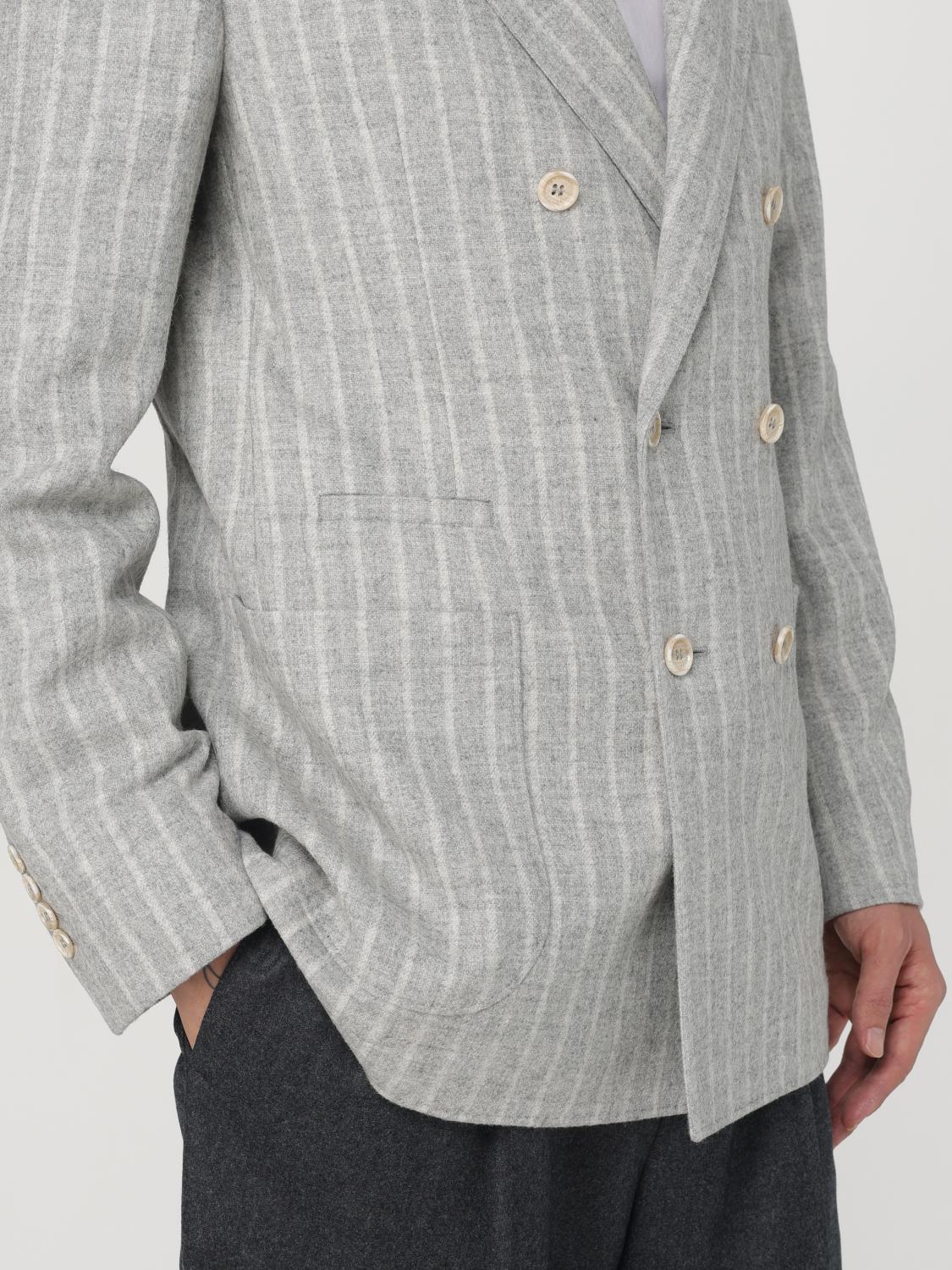 BRUNELLO CUCINELLI BLAZER: Anzug herren Brunello Cucinelli, Grau - Img 5