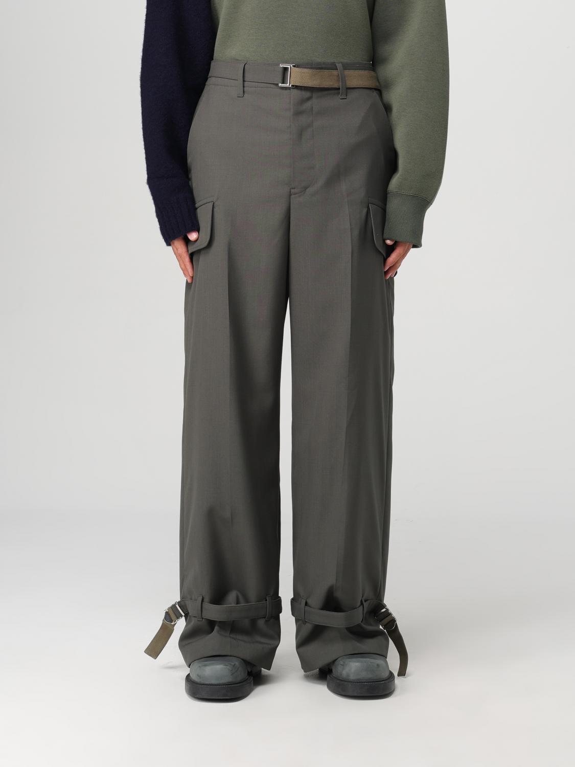 Sacai Pants men - Kaki | 2403423M | GIGLIO.COM