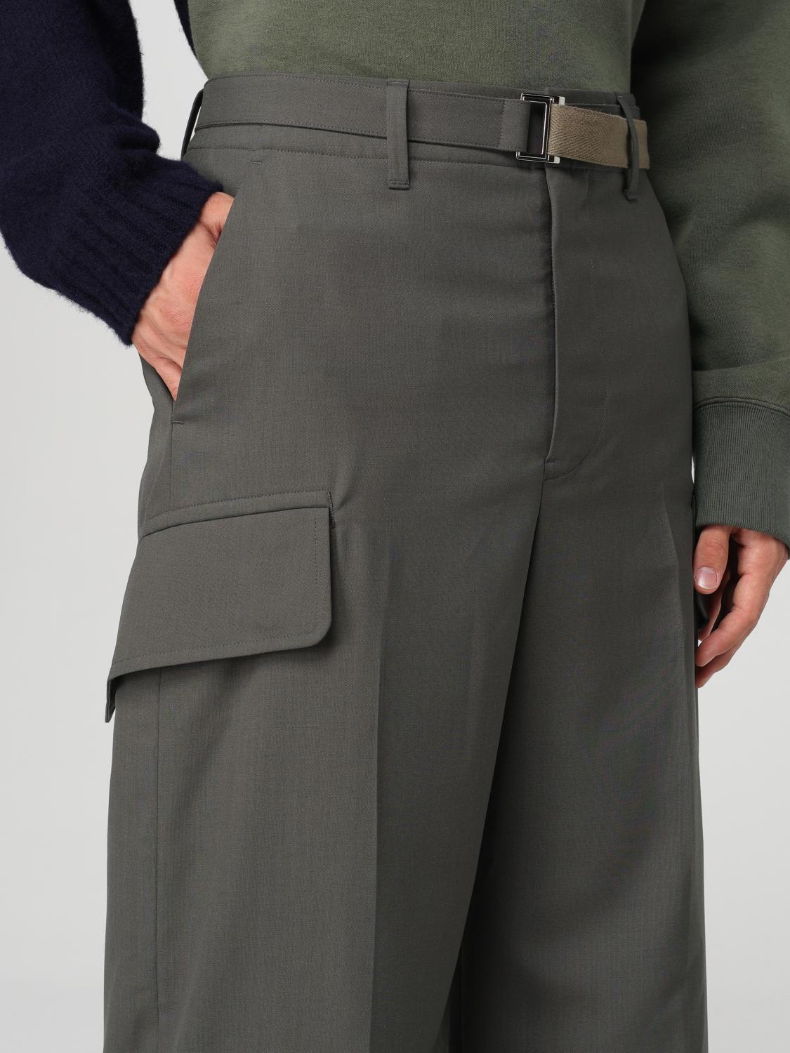 Sacai Pants men - Kaki | 2403423M | GIGLIO.COM