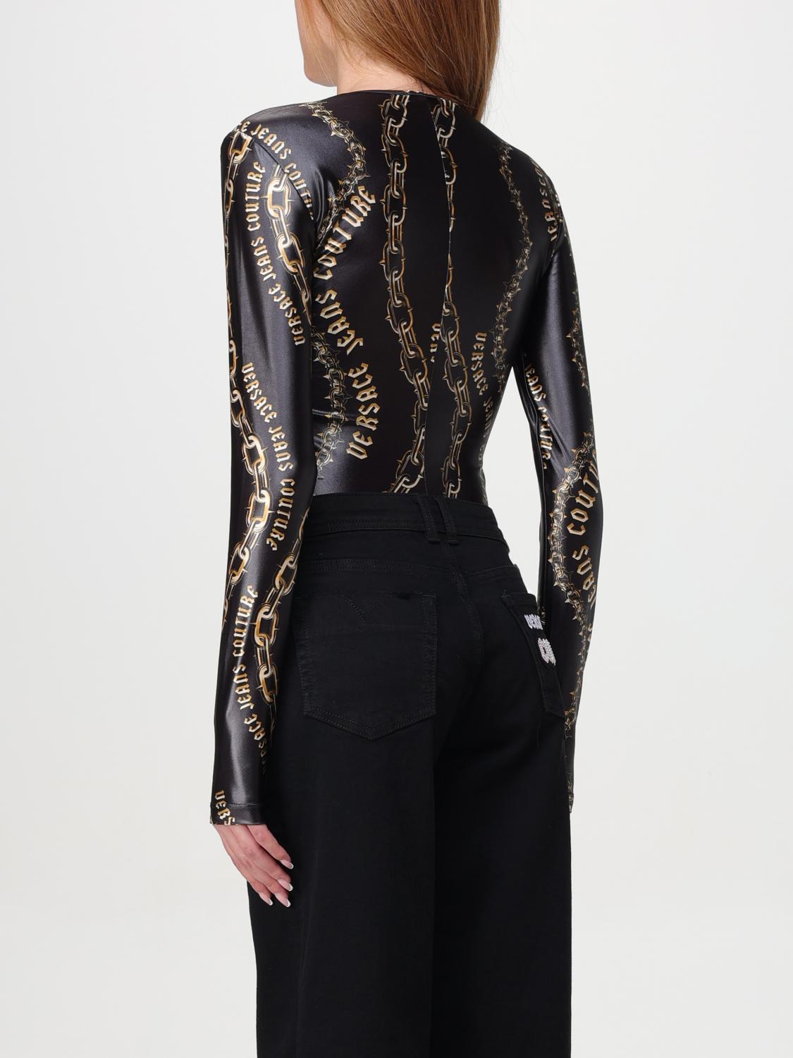 VERSACE JEANS COUTURE TOP: Body damen Versace Jeans Couture, Schwarz - Img 3