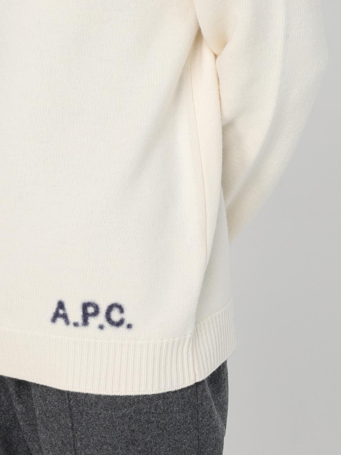 A.P.C. PULLOVER: Pullover herren A.P.C., Beige - Img 3