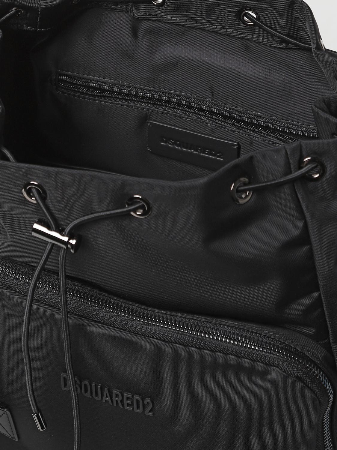 DSQUARED2 BACKPACK: Backpack men Dsquared2, Black - Img 4